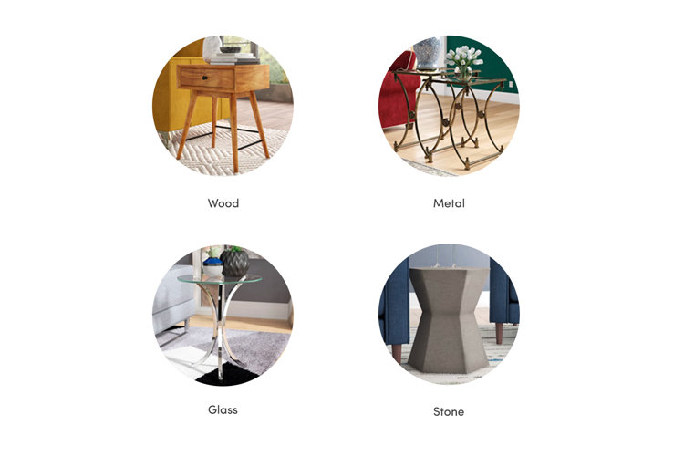 Types of on sale end tables